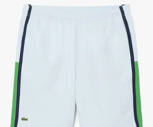 LACOSTE | Green Accent Relaxed Fit Mid-Rise Shorts for Men's