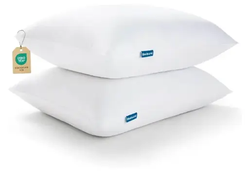 BEDSURE | Certified Organic | 100% Pure Mulberry Silk | Grade 6A 25 Momme Ivory Pillowcase