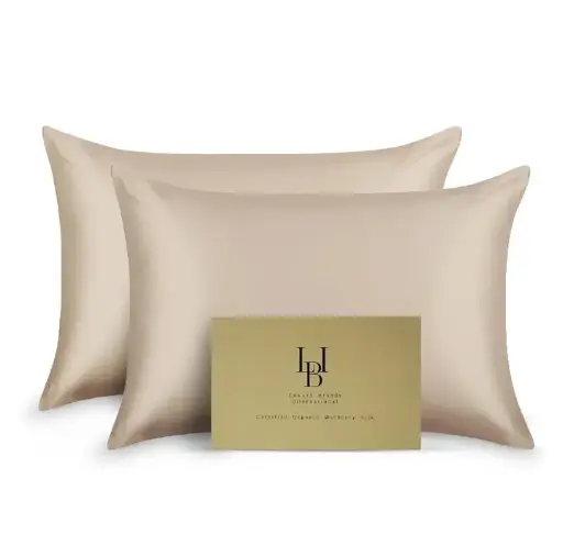 Lplby Luxury & Beyond International Certificate Organic Taupe Mulberry Silk Pillowcase
