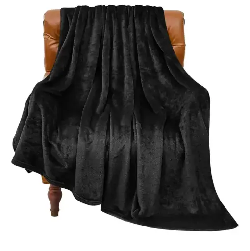 BEDELITE | Black | 50x60 inches Fleece Blanket