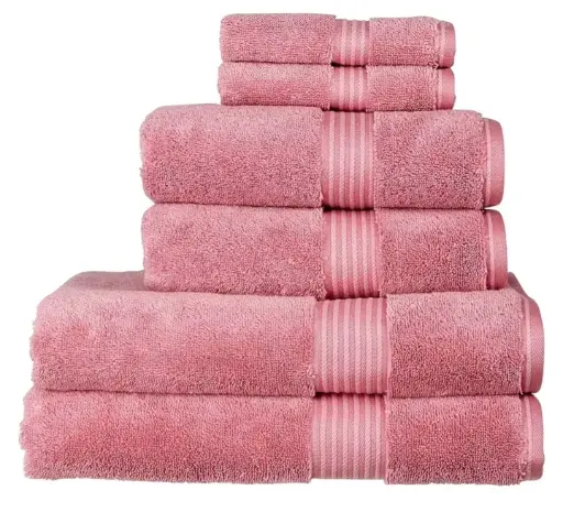 Christy | Supreme Hygro 6 Piece Blush Pink Towel Set