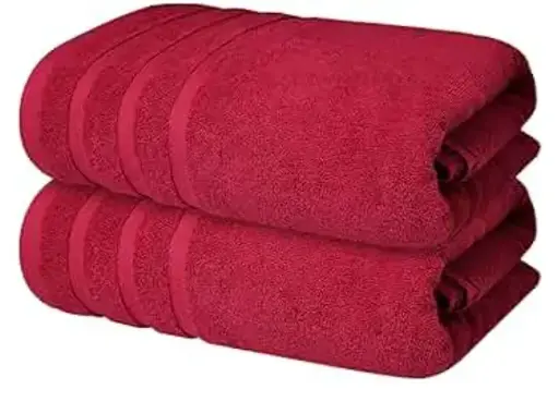 Infinity Exclusives |  Bath Towels Set of 2 | Burgundy 27x54 Inches Towel