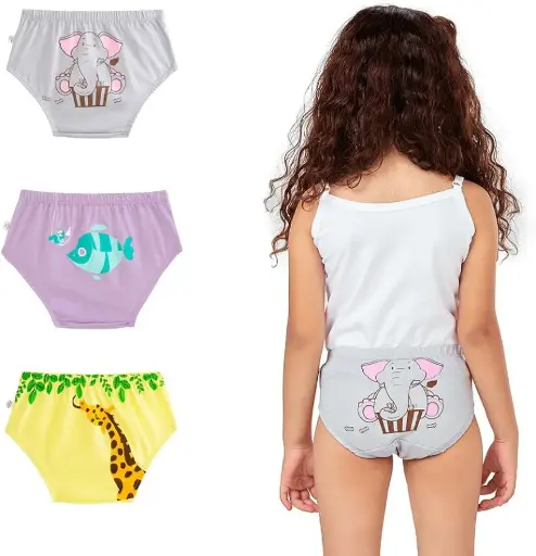 Jockey | Girl's Comfort Fit Adorable Animal Print Panty | Pack of 3 