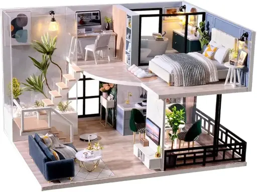 Miniature Master DIY Modern Miniature House Kit