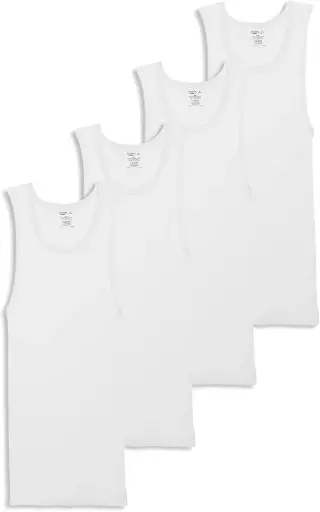 Jockey | Men's White  Undershirt | Pack of 4