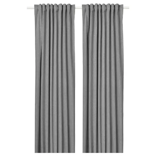 ROSENMANDEL | Block-out Curtain | Grey wool