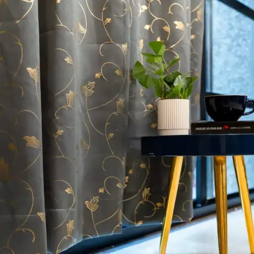 Gold Foil | Printed 80-85% Blackout Curtains