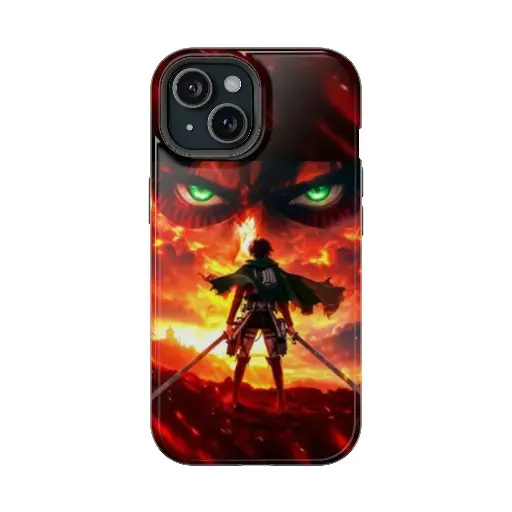 Attack on Titan Eren Yeager Orange Rush | iPhone 16 Case