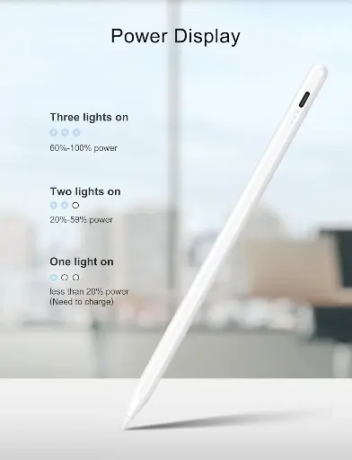 DIGIROOT | iPad Pencil | White with Power Display