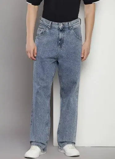 TOMMY HILFIGER | Men's Black Baggy Fit Jeans
