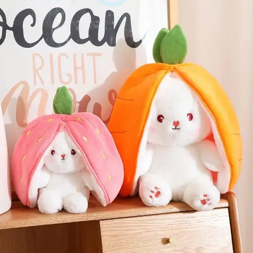KOWAKA | Strawberry & Carrot Rabbit Plush Toy