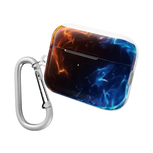 AirPod Case | Blue-Golden Flames | Case