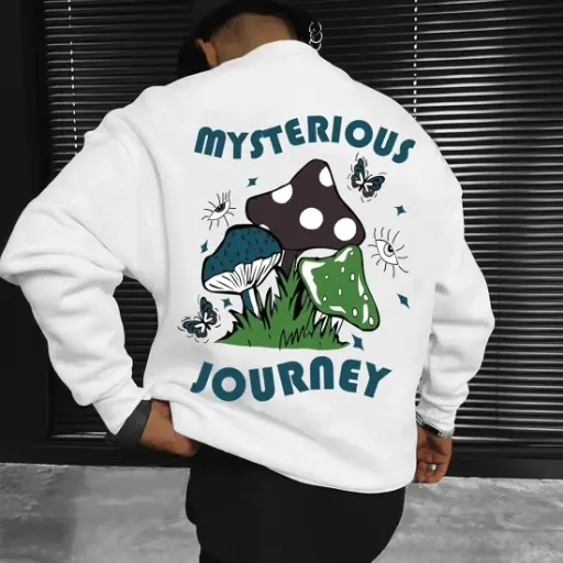 AUSK | Whimsical Wander Graphic Printed | Sweatshirt