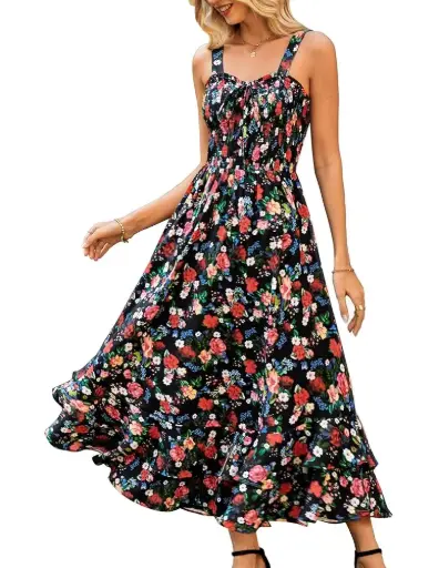 GRACE KARIN | Women's 2025 Summer Floral Boho Dress