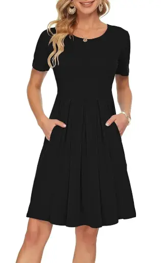 AUSELILY | Women's Short Sleeve Summer Dress