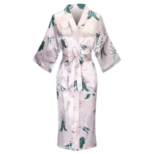 Valennia | Silk Dreams Floral White Kimono 