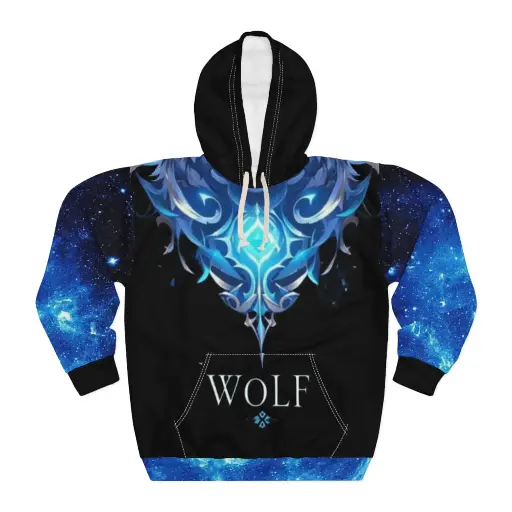 Cosmic Wolf Design  Hoodie