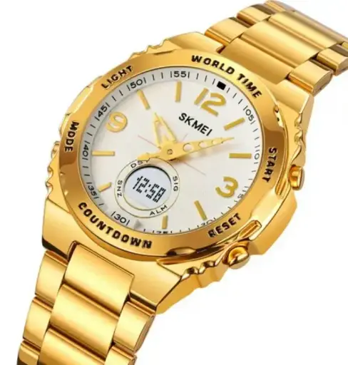 SKMIE | Luxury Golden Watch | Digital Timer 