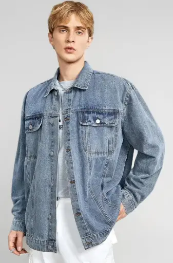 Steel Sky | Light Fade Oversized Denim Jacket