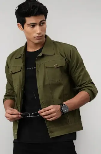 VOXATI | Olive Mode | Smart Casual Cotton Jacket