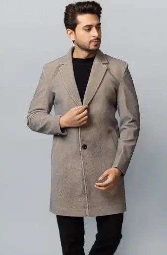 YHA | Urban Mist | Ash Grey Tailored Overcoat