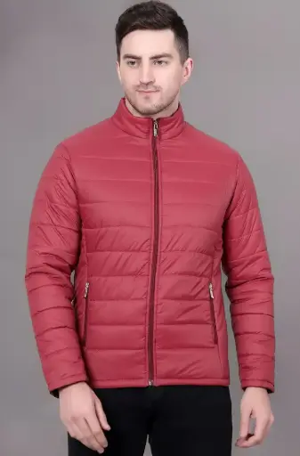 KOTTY | Ember Edge | Crimson Red Puffer Jacket
