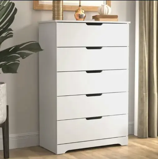 Tabletop High Gloss 5 Wooden Drawer