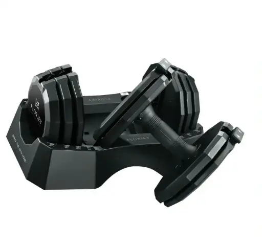Floriey | Rubber Coated 50lb Adjustable Dumbbell