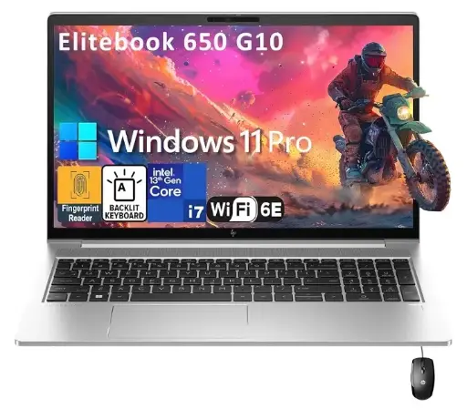 HP Elitebook 650 G10 13th Gen | Intel Core i7-1355U | 15.6 FHD Business Laptop with 32GB DDR4 RAM 1TB PCle SSD | Wifi 6E BT5.3 | Windows 11 Pro