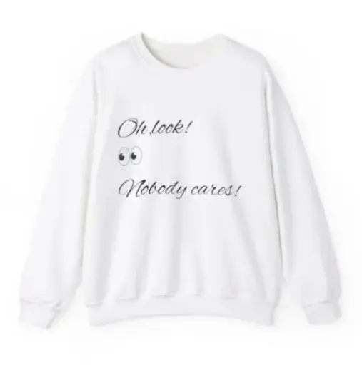 Sassy Silence | White | Sweatshirt 