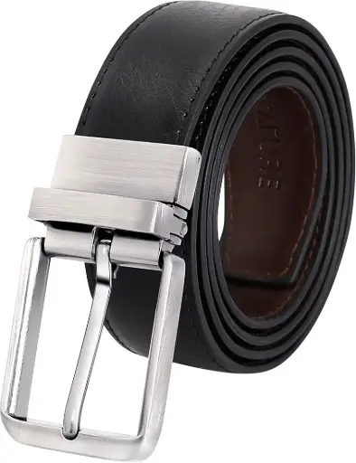 46-inch Formal Black Leather Belt For Men