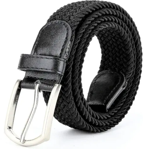 ZORO | Stretchable Black Woven Fabric Belt for Men & Women