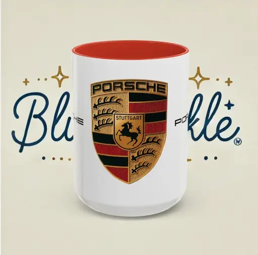 Porsche Red Ceramic Mug