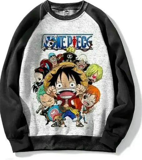 MOONSHINE | One Piece Round Neck Cotton | Anime Sweatshirt