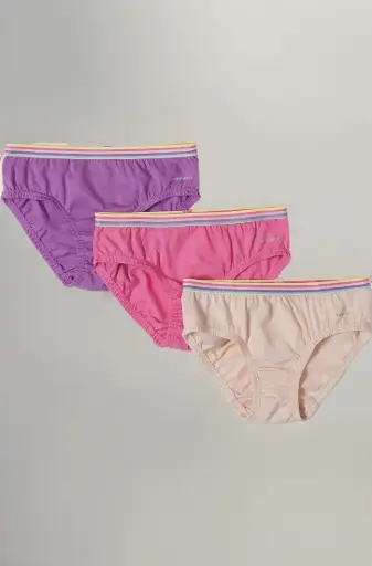Jockey | Multicolored Cotton Panties with Ultrasoft Waistband | Pack of 3 