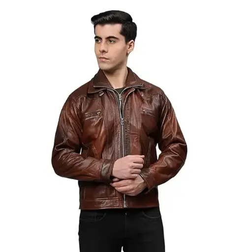 CHARMSHILP | Memphis Bomber  Leather Jacket