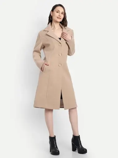 HAUTEMODA | Women's Sophisticated Wrap Single-Breasted Trench Coat