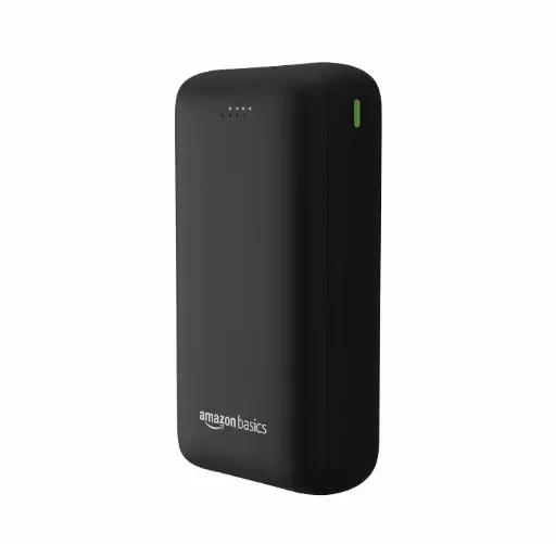 Amazon Basics | 27000mAh 65W | Ultra Fast Charging Power Bank with USB Type C and USB Type A Ports Quick Charge