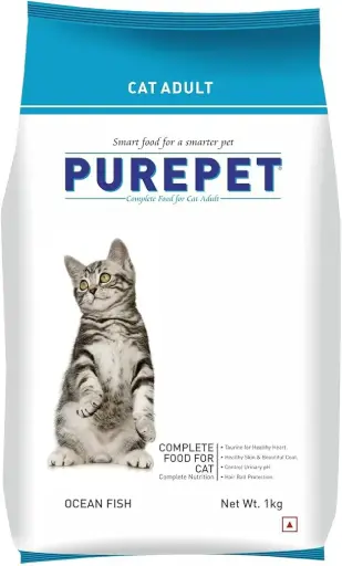 Purepet | Adult Cat Food | Ocean Fish Flavor | 1kg
