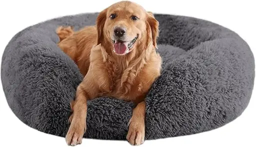 ZEXSAZONE Comfortable Durable Faux Fur Round Donut Per Bed