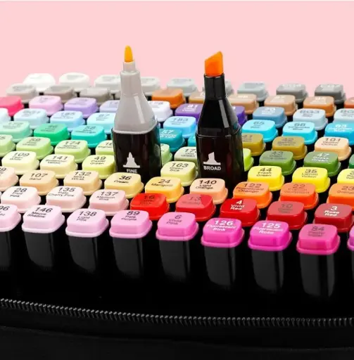 Parssufy 120-Color Dual-Tip Art Markers