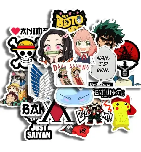 Moment Print Anime Vinyl Waterproof Stickers