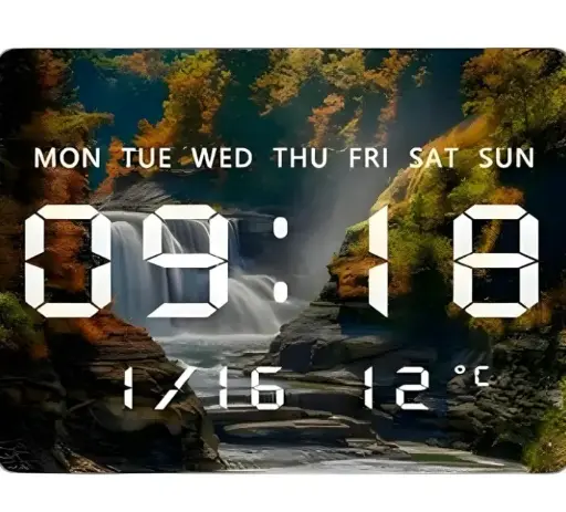 HoELEMENTS | USB-Powered Digital LED | Wall Clock