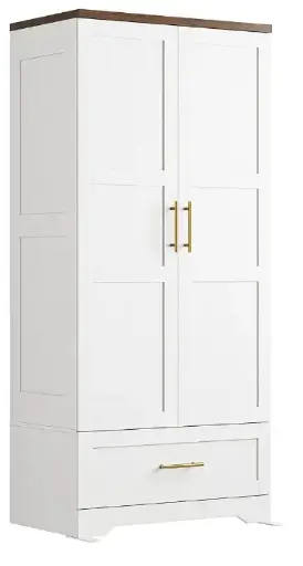 IRONCK | Wooden Armoire Wardrobe Closet 