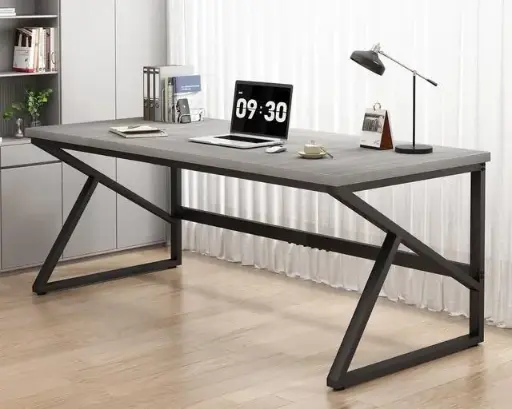 IBF | 70-Inch Large Home Office Desk | Light Grey