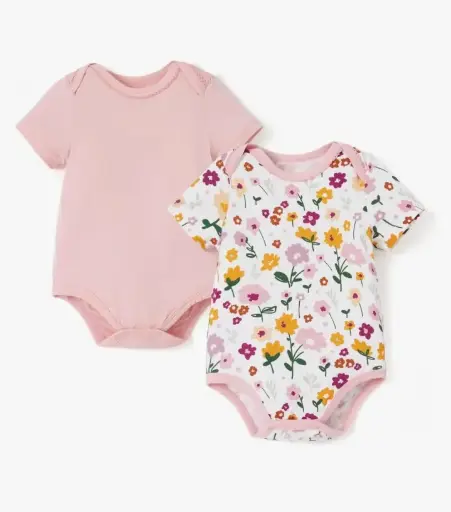 PATPAT | Supersoft & Breathable Newborn Baby Bodysuit | Pack of 2