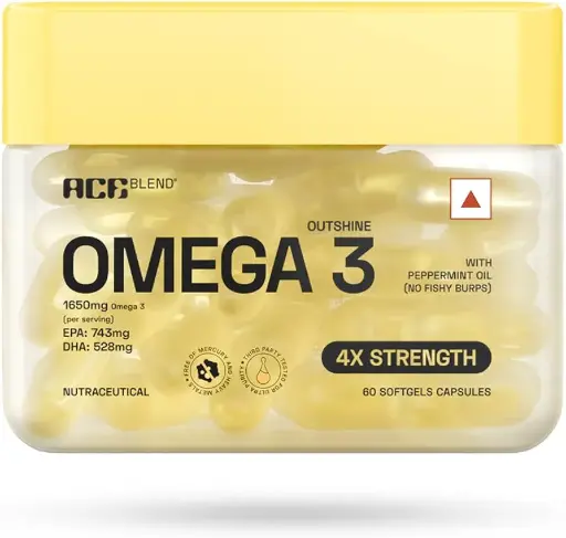 Ace Blend | Outshine Omega-3 Fish Oil Capsules | 1650mg | 4x Strength