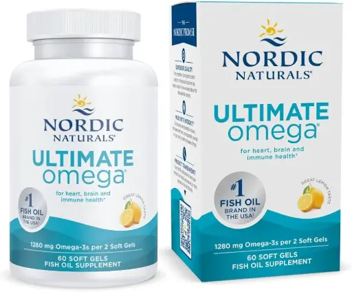 Nordic Naturals | Ultimate Omega 1280mg Lemon Flavor Fish Oil Softgels