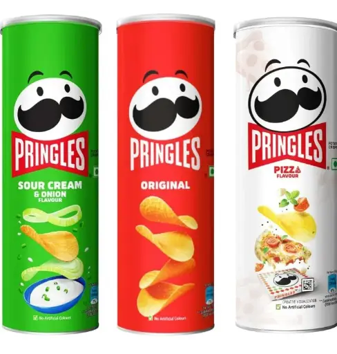 Kellogg's Pringles | Potato Chips Combo | Orignal + Sour Cream & Onion + Pizza Flavor