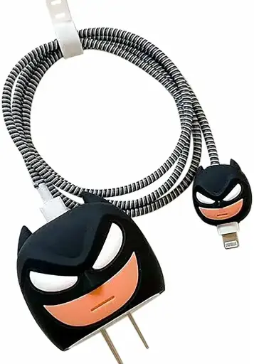 Batman Black Silicon Charger Case for iPhone by Prolet